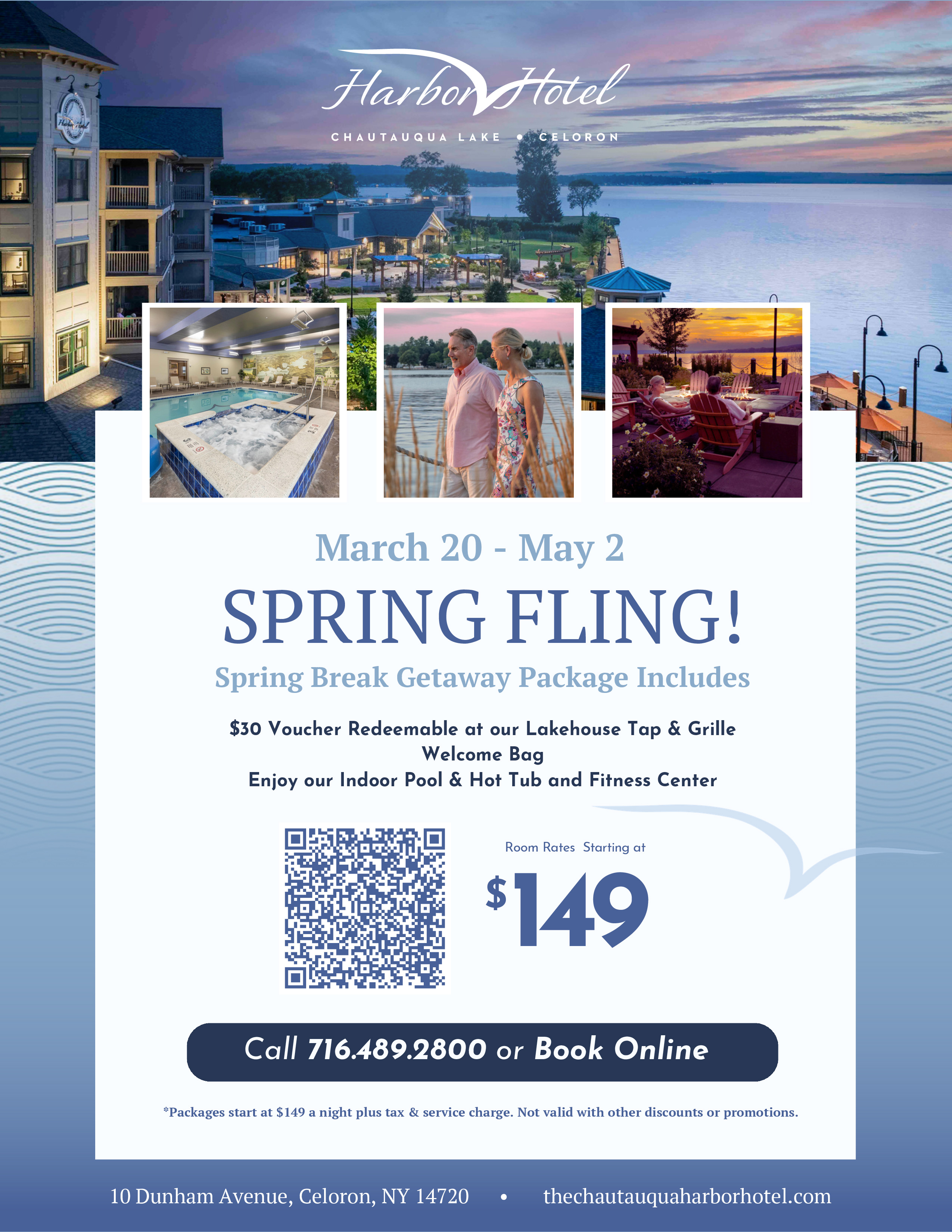 An image of the Chautauqua Harbor Hotel in Celoron NY