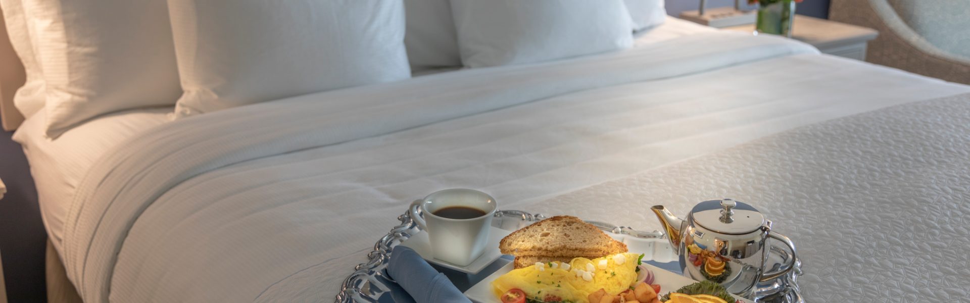 Chautauqua hotel breakfast in bed